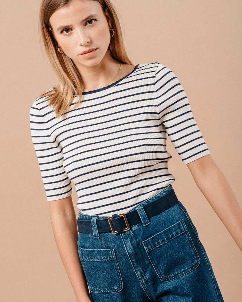 PULL RAYURE MADAME