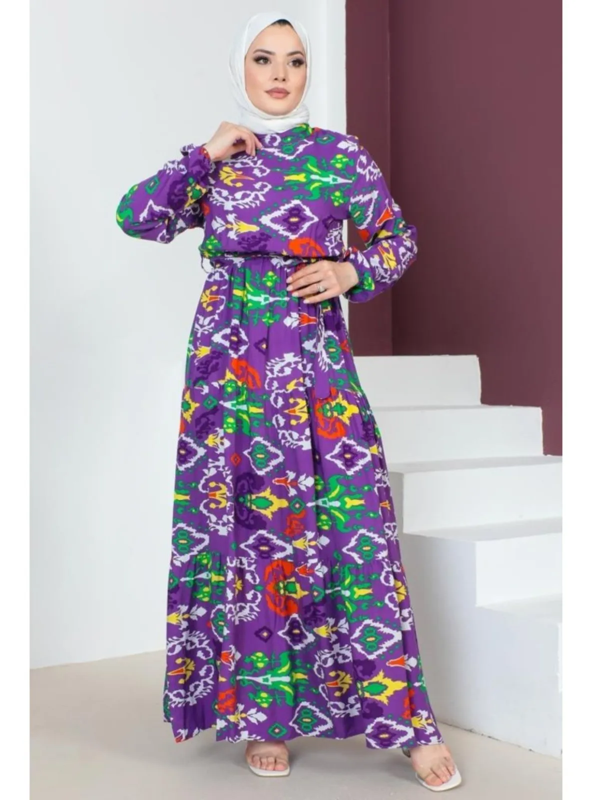 Purple - Modest Dress
