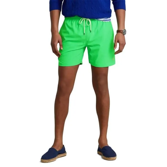 RALPH LAUREN Short de bain green uni - SPORT AVENTURE