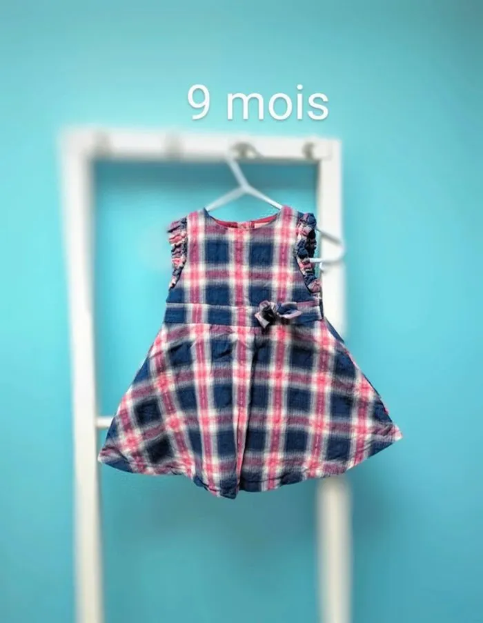 Robe a carreaux - Du Pareil au Même - 9 mois  | Beebs
