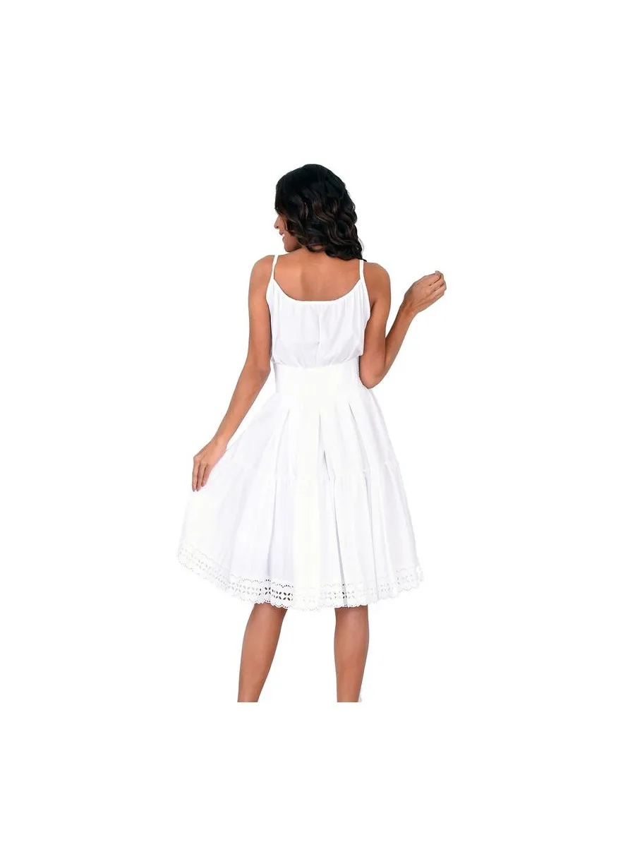 Robe Broderie Samuelle Blanche