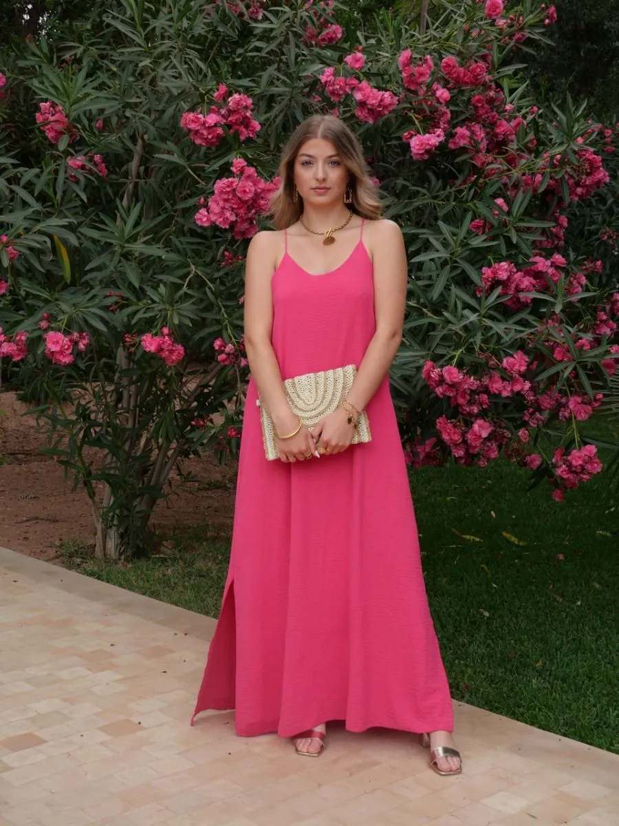 Robe longue Séréna Fuschia