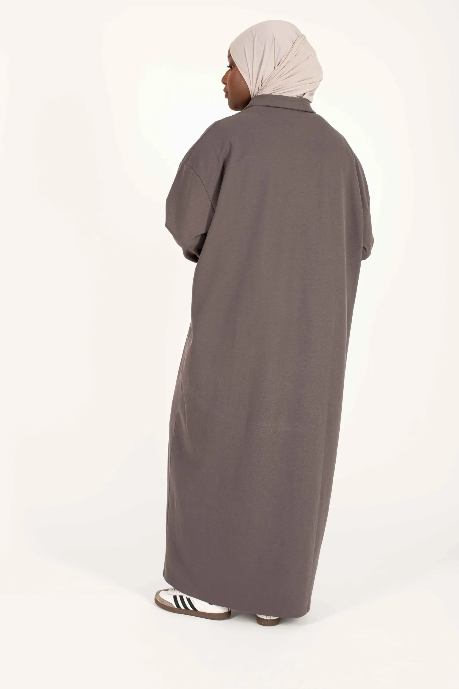 Robe polo gris foncé