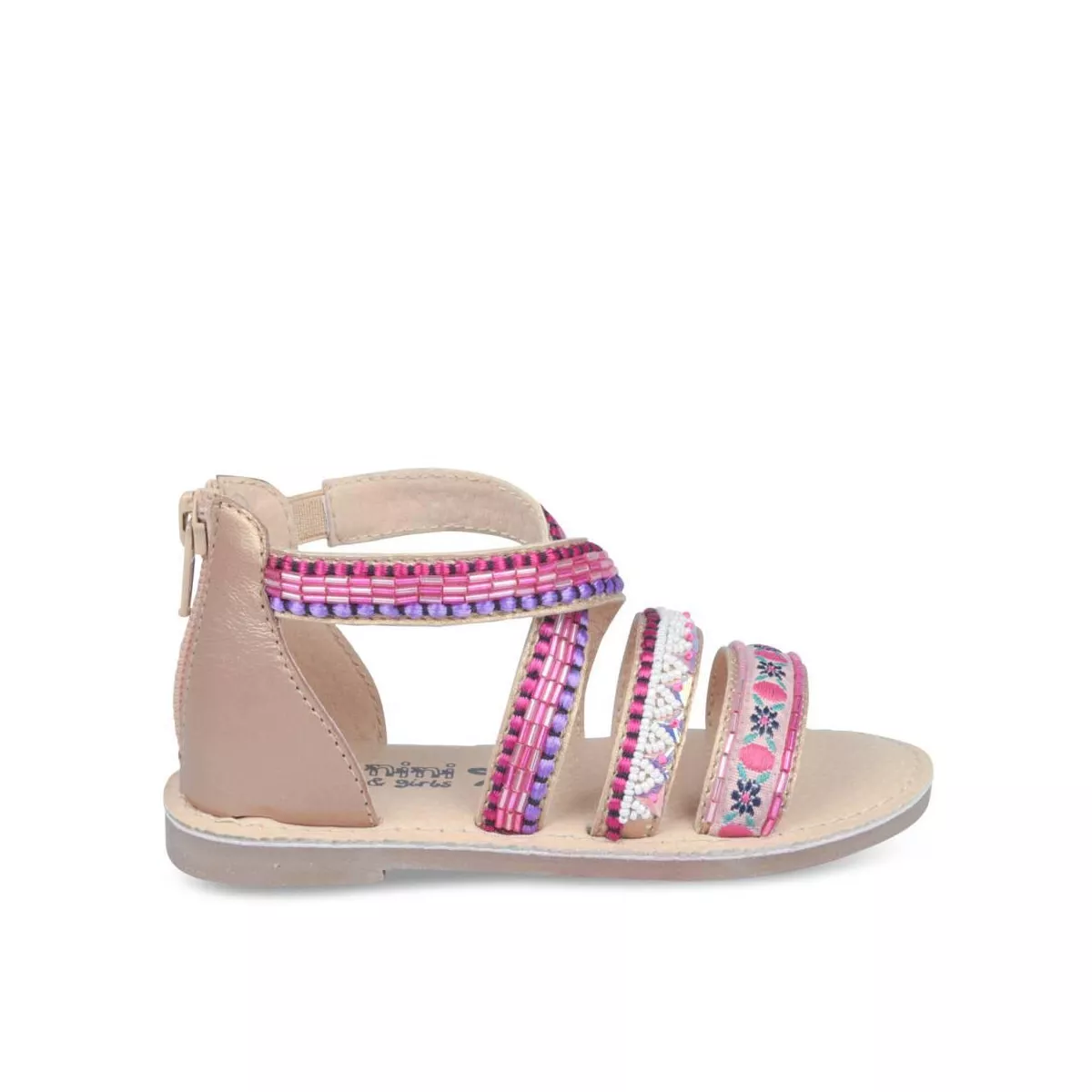 Sandales ROSE NINI & GIRLS CUIR