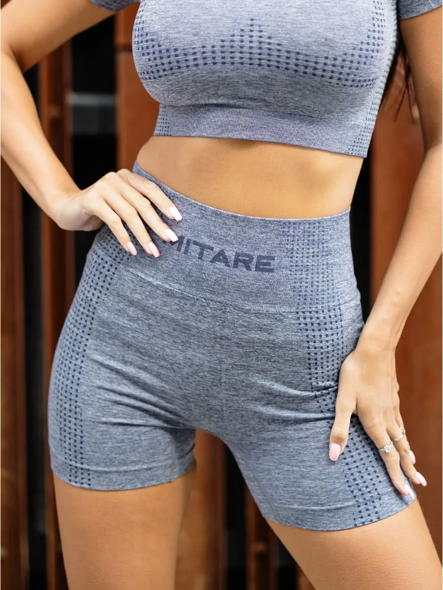 Seamless shorts ENERGY K015 navy MITARE Color Grey Size XS