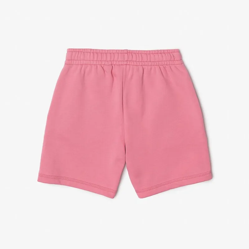 SHORT ENFANT LACOSTE AVEC MARQUAGE ROSE