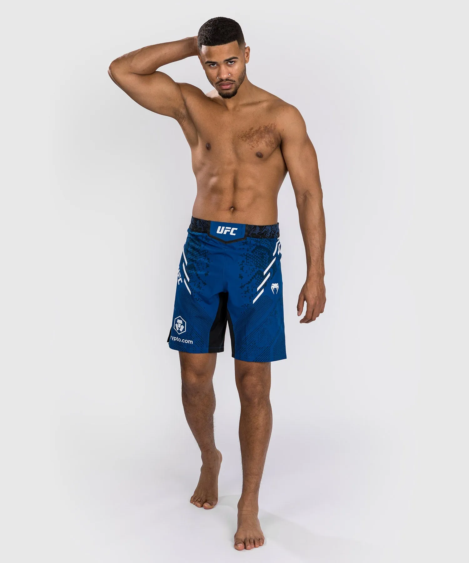 Shorts de combat Coupe longue pour Hommes UFC Adrenaline by Venum Authentic Fight Night - Bleu