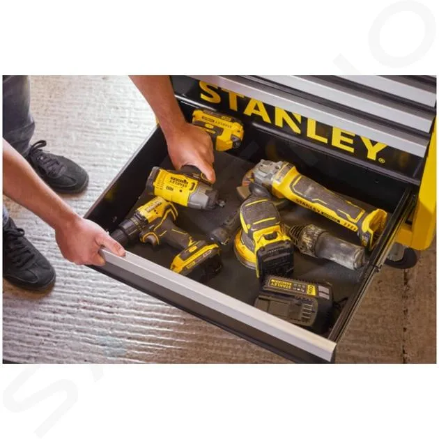 Stanley Accessoires - Chariot à outils d'atelier, 7 tiroirs STST74306-1