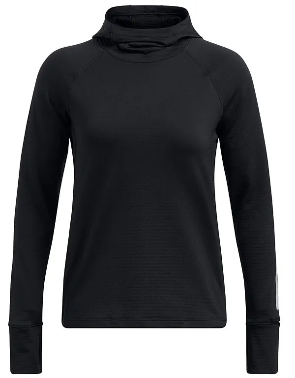 T-shirt Under Armour Launch Cold Weather Balaclava Hoodie LS - Black/Reflective - women´s