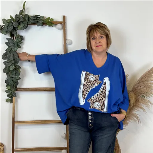 Tee-shirt Converses royal - Bleu Clair