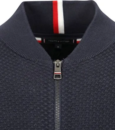 Tommy Hilfiger Cardigan Structure Marine MW0MW34693-DW5 comm