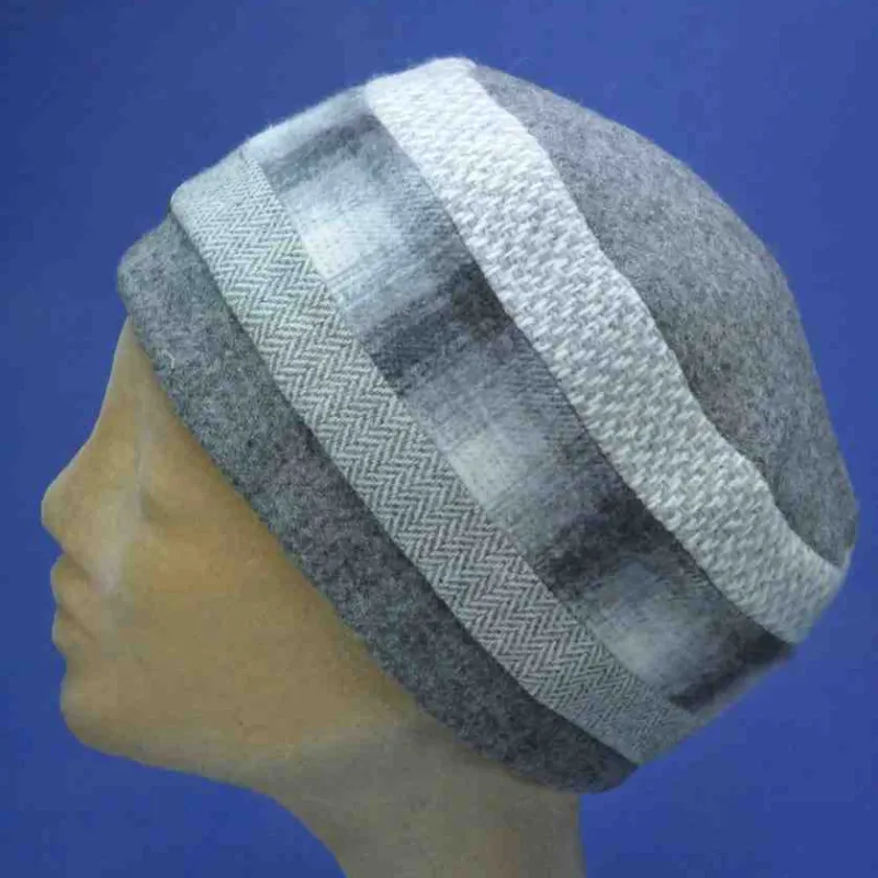 Toque en laine de couleur grise | Chapeau hiver pour femme