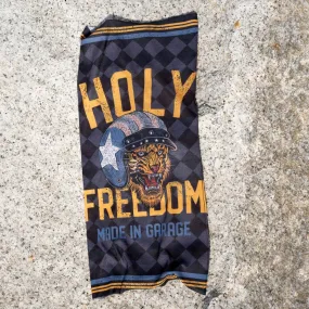 Tour de cou Holyfreedom Tiger Primaloft, cache cou moto vintage