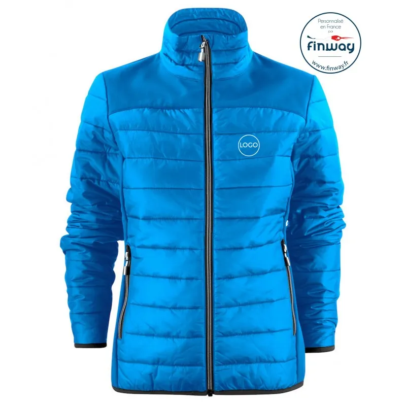 Veste bi matière Femme avec logo sur le cœur (Broderie)
