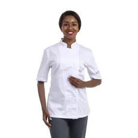 Veste Boulangère Femme Blanche MC ou ML - MANELLI