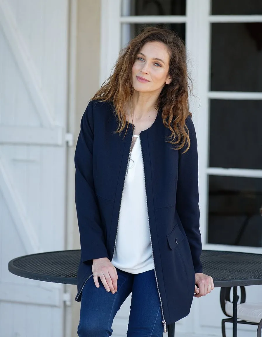Veste longue bleue - Vestes
