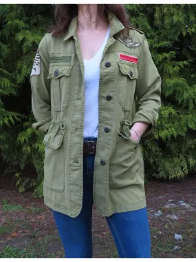 Veste saharienne lyocell et coton Aeronautica Militare