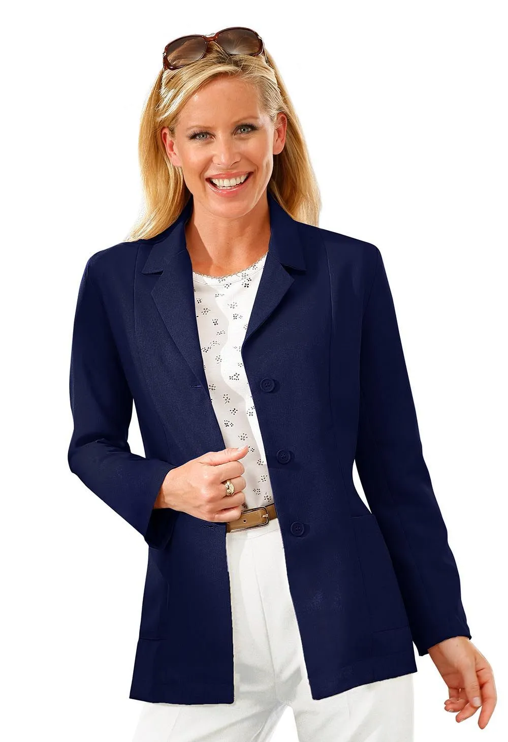 Veste droite manches longues